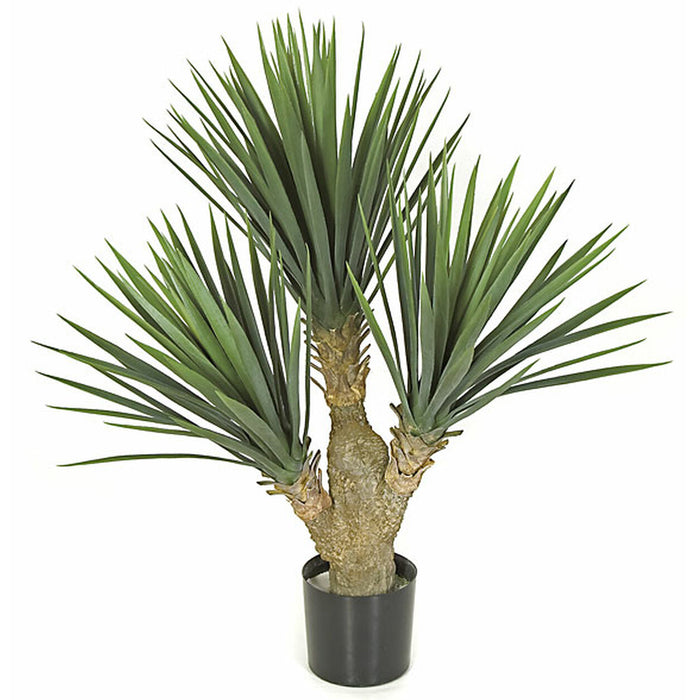 2'4" UV-Resistant Outdoor Artificial Baby Yucca Tree w/Pot -Green - AUV110040