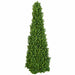 4'4" Outdoor UV-Resistant Artificial Boxwood Pyramid-Shaped Topiary -Green - AUV111390