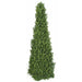 4'4" UV-Resistant Outdoor Artificial Boxwood Pyramid-Shaped Topiary -Green - AUV111390