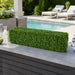 12"Hx48"Wx12"D Outdoor UV-Resistant Artificial Boxwood Topiary Hedge -2 Tone Green - AUV123200