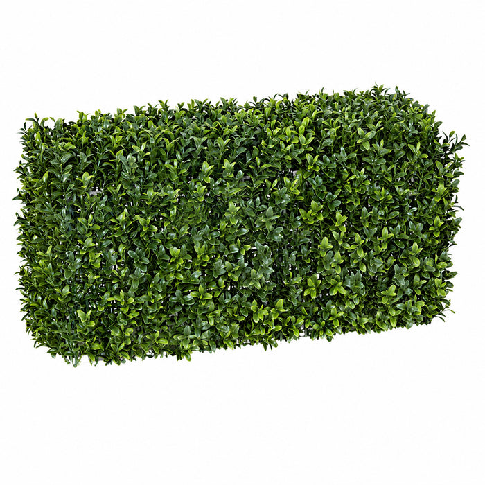 12"Hx24"Wx12"D Outdoor UV-Resistant Artificial Boxwood Topiary Hedge -2 Tone Green - AUV133000