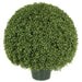 25"Hx24"W UV-Resistant Outdoor Artificial Boxwood Topiary Ball w/Pot -Green - AUV150054