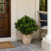 29" Outdoor UV-Resistant Artificial Sweet Bay Leaf Ball-Shaped Topiary w/Pot -Green - AUV160400