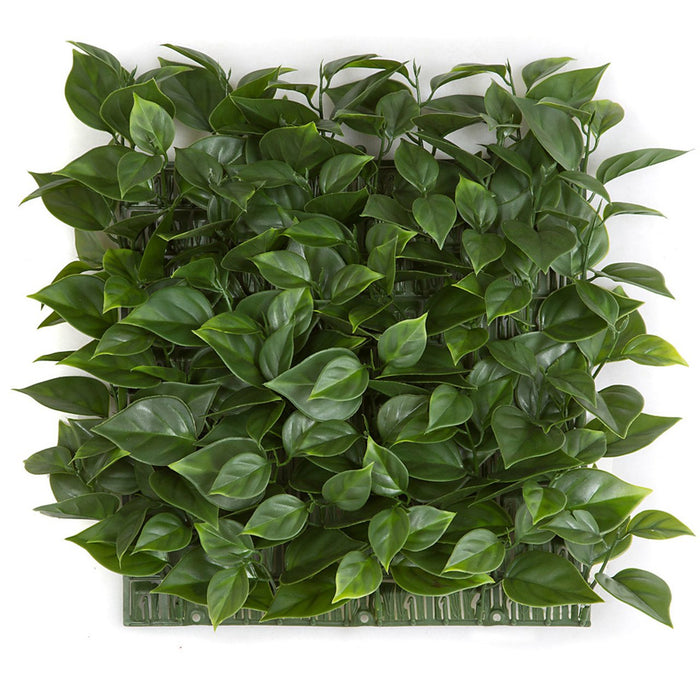 10"x10" UV-Resistant Outdoor Artificial Bougainvillea Leaf Mat -Green (pack of 6) - AUV161790