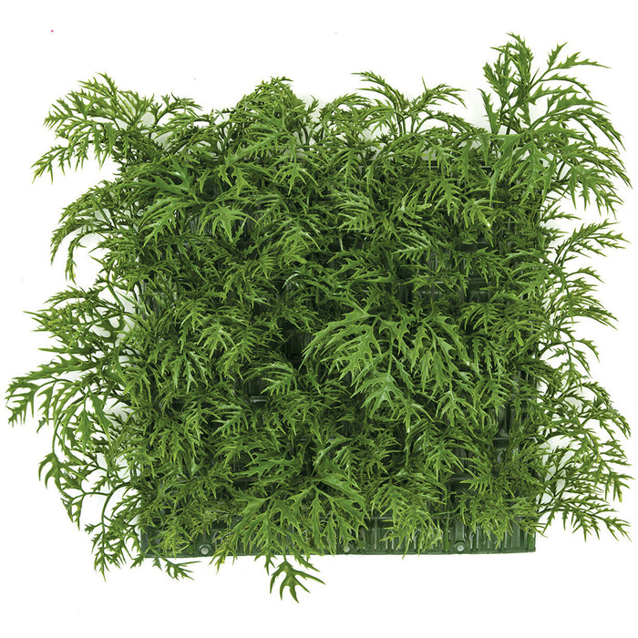 12"x12"x3" UV-Resistant Outdoor Artificial Ming Aralia Mat -Green (pack of 6) - AUV-162400