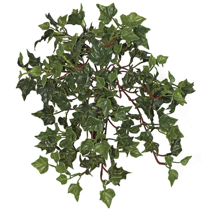 14" UV-Resistant Outdoor Artificial Hanging English Ivy Plant -2 Tone Green (pack of 12) - AUV175380