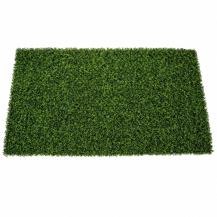 103"x51" Outdoor UV-Resistant Artificial Boxwood Mat Roll -2 Tone Green - AUV180080