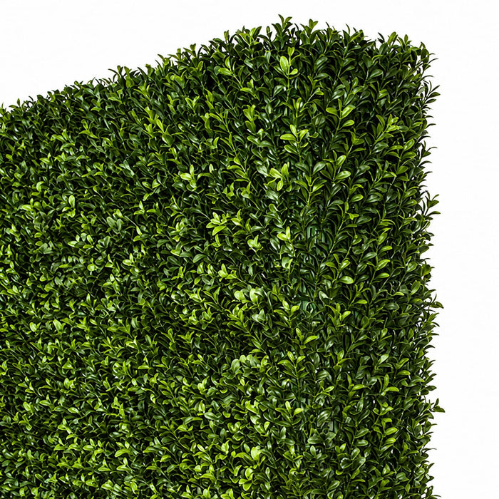 65"Hx48"Wx8"D Outdoor UV-Resistant Artificial Boxwood Topiary Hedge -2 Tone Green - AUV181190