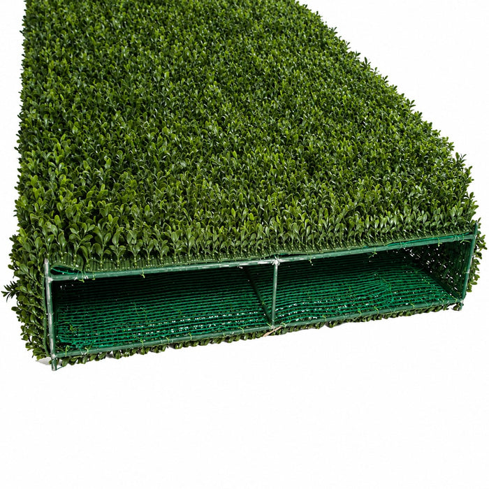 65"Hx48"Wx8"D Outdoor UV-Resistant Artificial Boxwood Topiary Hedge -2 Tone Green - AUV181190