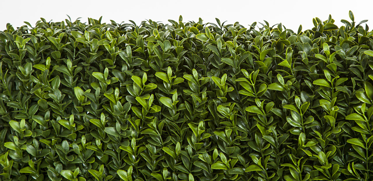 65"Hx48"Wx8"D UV-Resistant Outdoor Artificial Boxwood Topiary Hedge -Green - AUV181190