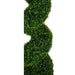 8' Outdoor UV-Resistant Artificial Dwarf Boxwood Spiral Topiary Tree w/Pot -Green - AUV181600