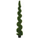 10' Outdoor UV-Resistant Artificial Dwarf Boxwood Spiral Topiary Tree w/Pot -Green - AUV181610