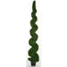 10' UV-Resistant Outdoor Artificial Dwarf Boxwood Spiral Topiary Tree w/Pot -Green - AUV181610