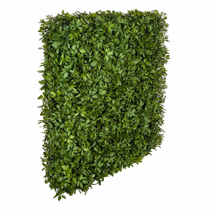 72"Hx48"Wx10"D Outdoor UV-Resistant Artificial Schefflera Leaf Topiary Hedge -2 Tone Green - AUV-185755