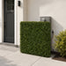 49"Hx48"Wx10"D Outdoor UV-Resistant Artificial Schefflera Leaf Topiary Hedge -2 Tone Green - AUV185750
