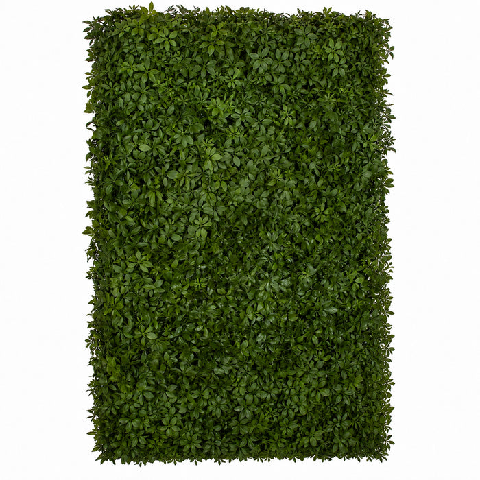 72"Hx48"Wx10"D Outdoor UV-Resistant Artificial Schefflera Leaf Topiary Hedge -2 Tone Green - AUV-185755