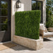 48"Hx48"Wx10"D Outdoor UV-Resistant Artificial Taxus Baccata Topiary Hedge -Green - AUV-185760