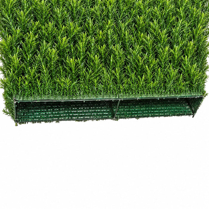 72"Hx48"Wx10"D Outdoor UV-Resistant Artificial Taxus Baccata Topiary Hedge -Green - AUV185770
