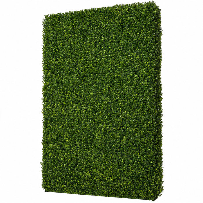 72"Hx48"Wx10"D Outdoor UV-Resistant Artificial Taxus Baccata Topiary Hedge -Green - AUV185770