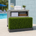 24"Hx48"Wx10"D Outdoor UV-Resistant Artificial Taxus Baccata Topiary Hedge -Green - AUV-185780