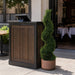 4' Outdoor UV-Resistant Artificial Pond Cypress Spiral Topiary Tree w/Pot -Green - AUV186015