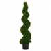6' Outdoor UV-Resistant Artificial Dwarf Boxwood Spiral Topiary Tree w/Pot -Green - AUV186505