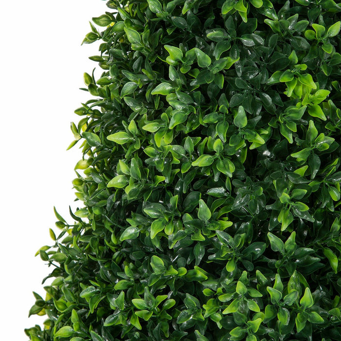 4' UV-Resistant Outdoor Artificial Dwarf Boxwood Cone-Shaped Topiary Tree -Green - AUV186510