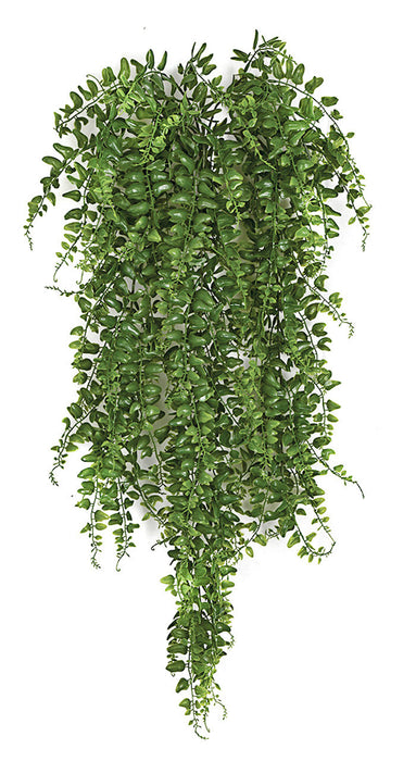 32" Outdoor UV-Resistant Artificial Hanging Button Fern Plant -Green (Pack of 6) - AUV-195180