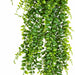 32" Outdoor UV-Resistant Artificial Hanging Button Fern Plant -Green (Pack of 6) - AUV-195180