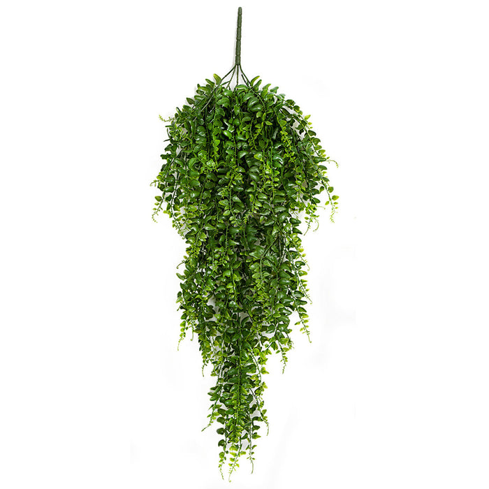 32" Outdoor UV-Resistant Artificial Hanging Button Fern Plant -Green (Pack of 6) - AUV-195180