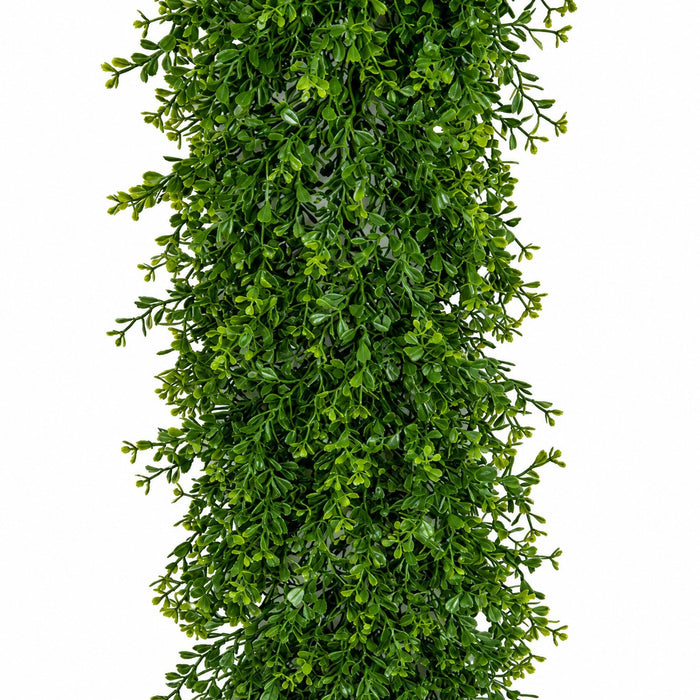 6'6" Outdoor UV-Resistant Artificial Mini Leaf Boxwood Garland -2 Tone Green (Pack of 2) - AUV195760
