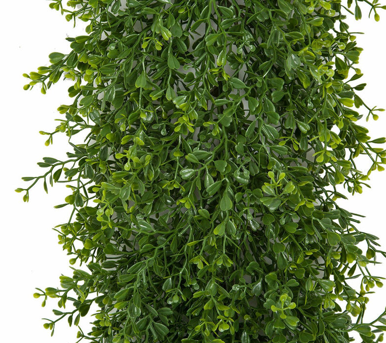 6'6" UV-Resistant Outdoor Artificial Mini Leaf Boxwood Garland -2 Tone Green (pack of 2) - AUV195760