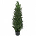 4' Outdoor UV-Resistant Artificial Cedar Cone-Shaped Topiary Tree w/Pot -Green - AUV1960