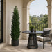 5' Outdoor UV-Resistant Artificial Cedar Cone-Shaped Topiary Tree w/Pot -Green - AUV1965