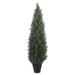 5' UV-Resistant Outdoor Artificial Cedar Cone-Shaped Topiary Tree w/Pot -Green - AUV1965
