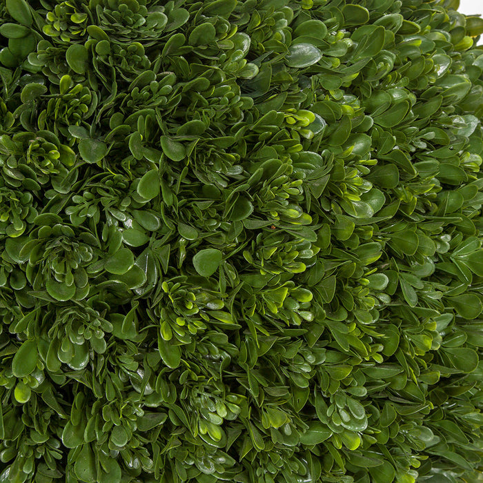 32"Hx27"W Outdoor UV-Resistant Artificial Japanese Boxwood Ball-Shaped Topiary w/Pot -Green - AUV197140