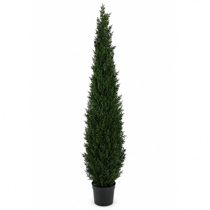 can you plant cedar trees in pots 7' UV-Resistant Outdoor Artificial Cedar Cone-Shaped Topiary Tree w/Pot — Silks Are Forever