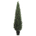 7' UV-Resistant Outdoor Artificial Cedar Cone-Shaped Topiary Tree w/Pot -Green - AUV1975