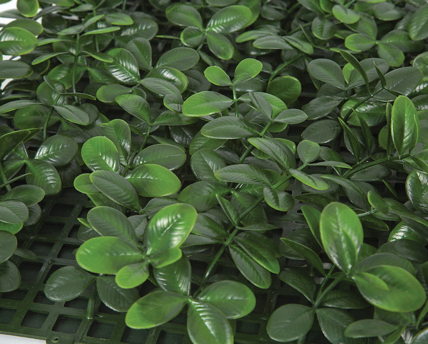 24"x24"x2" Outdoor UV-Resistant Artificial Creeping Indigo Leaf Mat -Green (Pack of 2) - AUV-200520