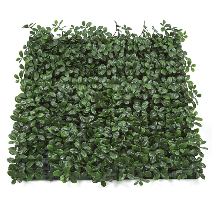 24"x24"x2" Outdoor UV-Resistant Artificial Creeping Indigo Leaf Mat -Green (Pack of 2) - AUV-200520