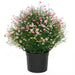 19" Outdoor UV-Resistant Artificial Baby's Breath Flower Plant w/Pot -2 Tone Pink (Pack of 2) - AUV-250285