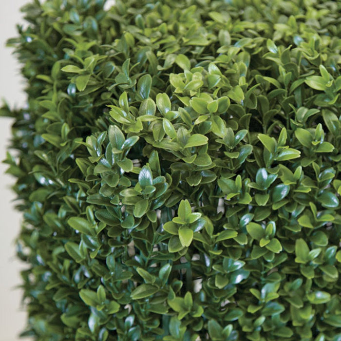 30"Hx36"Wx12"D Outdoor UV-Resistant Artificial Boxwood Topiary Hedge -2 Tone Green - AUV133005