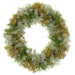20" Artificial Moss Hanging Wreath -Green/Gray (pack of 4) - AWM456-GR/GY