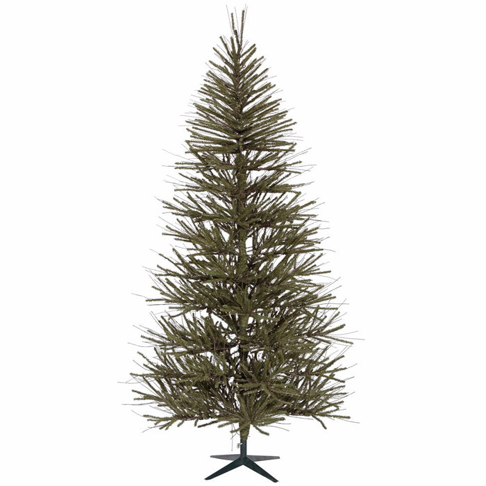 6'Hx40"W Vienna Twig Artificial Christmas Tree, Unlit -Brown/Green - B167660