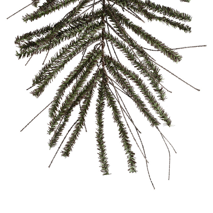 7'Hx46"W Vienna Twig Artificial Christmas Tree, Unlit -Brown/Green - B167670