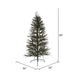 5'Hx34"W Vienna Twig Artificial Christmas Tree, Unlit -Brown/Green - B167650