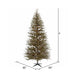 6'Hx40"W Vienna Twig Artificial Christmas Tree, LED Pre-Lit -Brown/Green - B167661LED