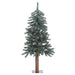3'Hx22"W Natural Trunk With Bark Alpine Artificial Christmas Tree, Unlit -Green - B907330