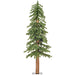 4'Hx25"W Natural Trunk With Bark Alpine Artificial Christmas Tree, Unlit -Green - B907340