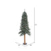 6'Hx33"W Natural Trunk With Bark Alpine Artificial Christmas Tree, Unlit -Green - B907360